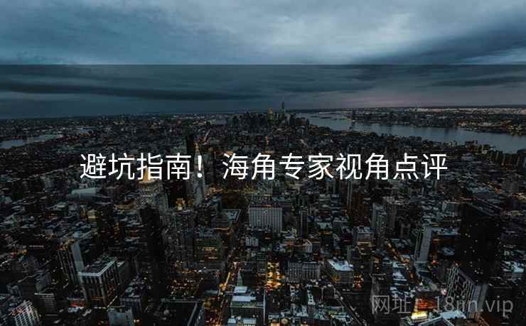 避坑指南！海角专家视角点评