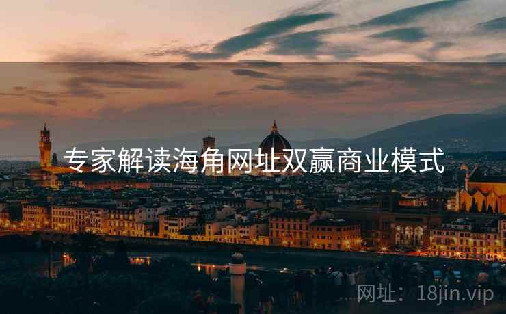 专家解读海角网址双赢商业模式