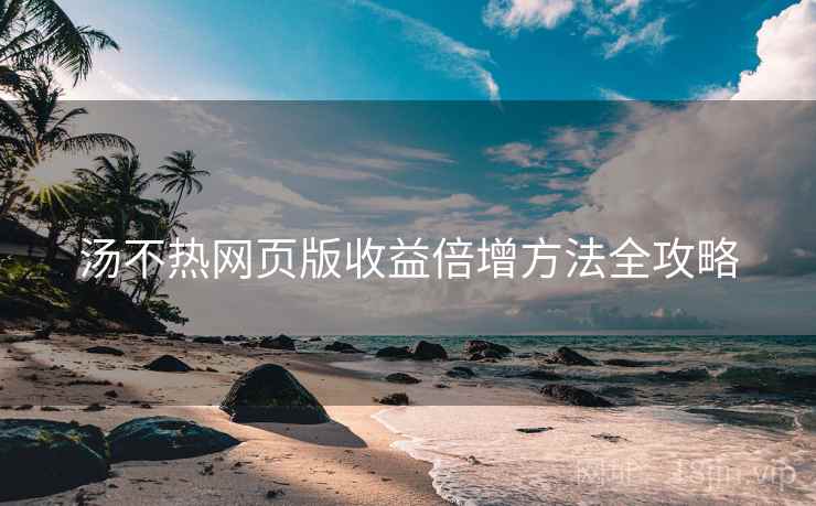 汤不热网页版收益倍增方法全攻略