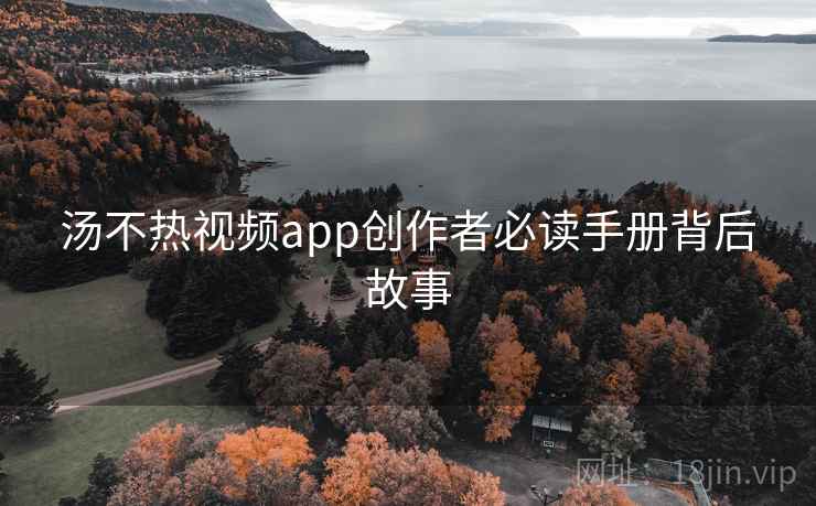 汤不热视频app创作者必读手册背后故事
